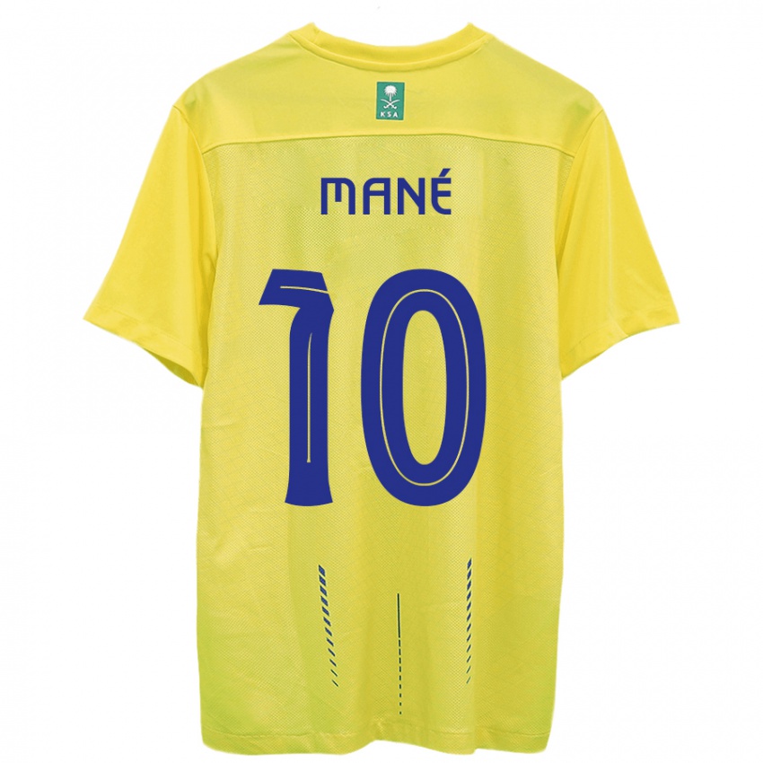 Niño Camiseta Sadio Mane #10 Amarillo 1ª Equipación 2023/24 La Camisa México