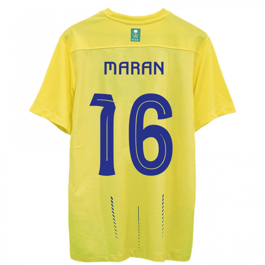 Niño Camiseta Mohammed Maran #16 Amarillo 1ª Equipación 2023/24 La Camisa México