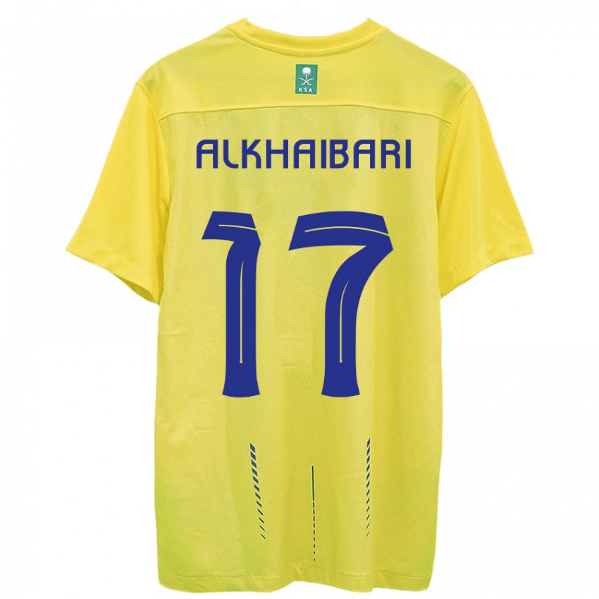 Niño Camiseta Abdullah Al-Khaibari #17 Amarillo 1ª Equipación 2023/24 La Camisa México
