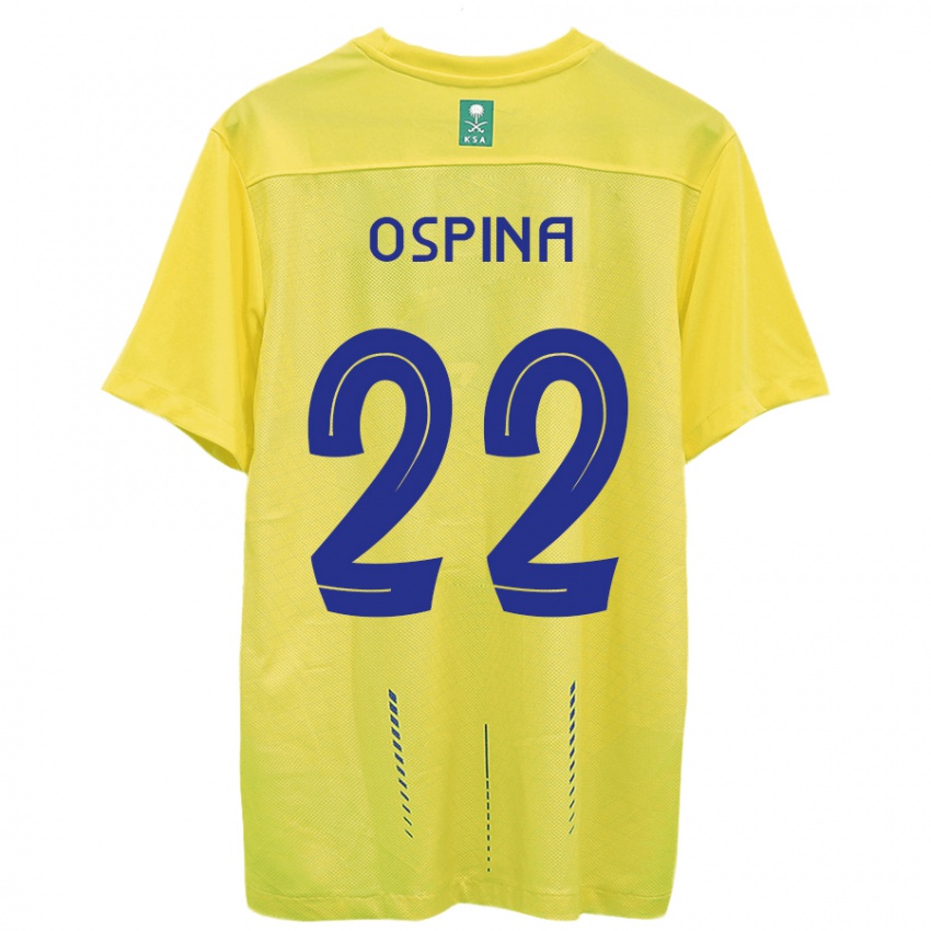 Niño Camiseta David Ospina #22 Amarillo 1ª Equipación 2023/24 La Camisa México