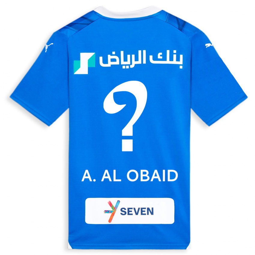 Niño Camiseta Abdulrahman Al-Obaid #0 Azul 1ª Equipación 2023/24 La Camisa México