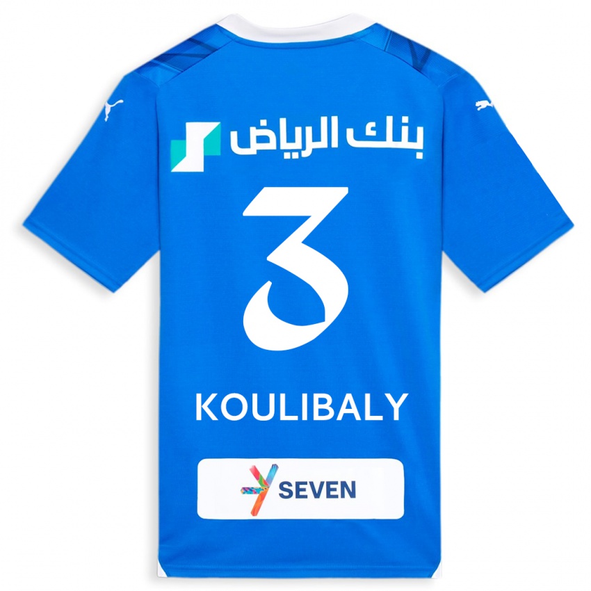 Niño Camiseta Kalidou Koulibaly #3 Azul 1ª Equipación 2023/24 La Camisa México