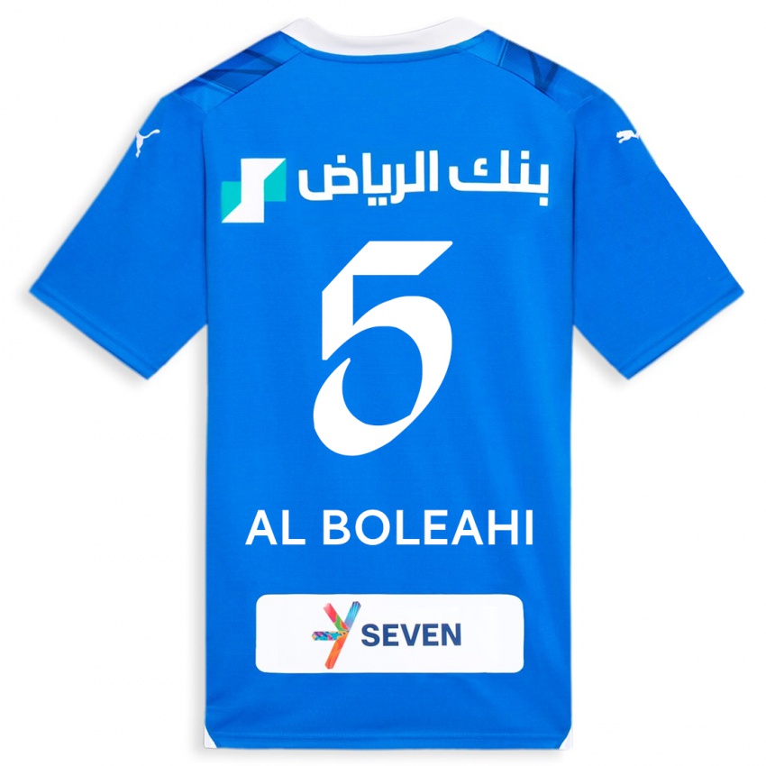 Niño Camiseta Ali Al-Boleahi #5 Azul 1ª Equipación 2023/24 La Camisa México