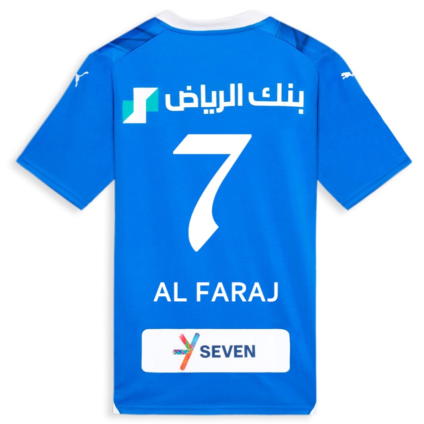 Niño Camiseta Salman Al-Faraj #7 Azul 1ª Equipación 2023/24 La Camisa México
