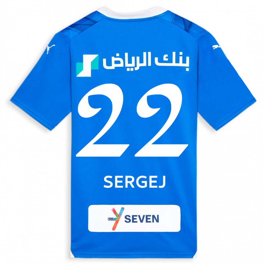 Niño Camiseta Sergej Milinkovic-Savic #22 Azul 1ª Equipación 2023/24 La Camisa México