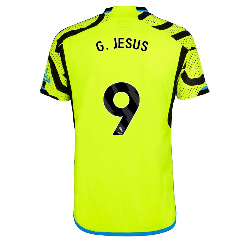 Niño Camiseta Gabriel Jesus #9 Amarillo 2ª Equipación 2023/24 La Camisa México