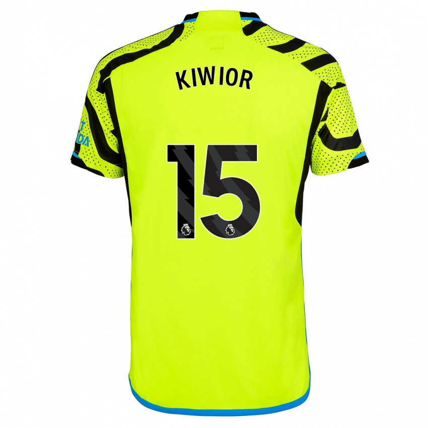 Niño Camiseta Jakub Kiwior #15 Amarillo 2ª Equipación 2023/24 La Camisa México