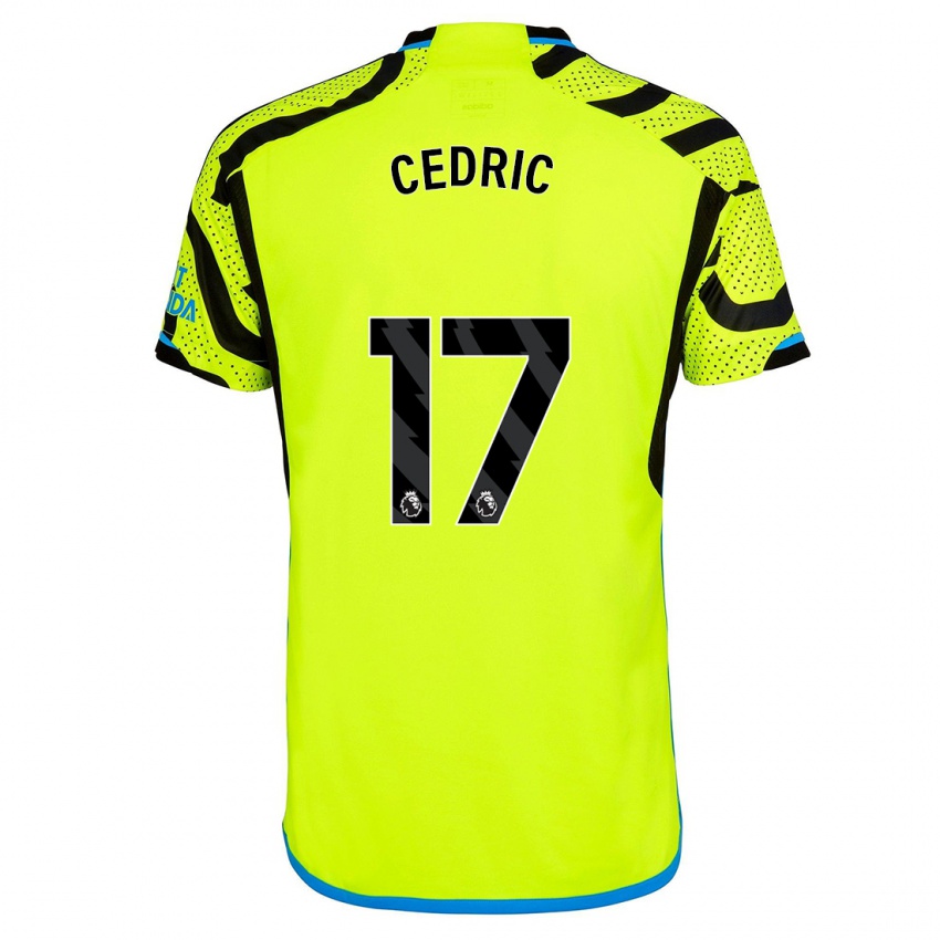 Niño Camiseta Cedric Soares #17 Amarillo 2ª Equipación 2023/24 La Camisa México