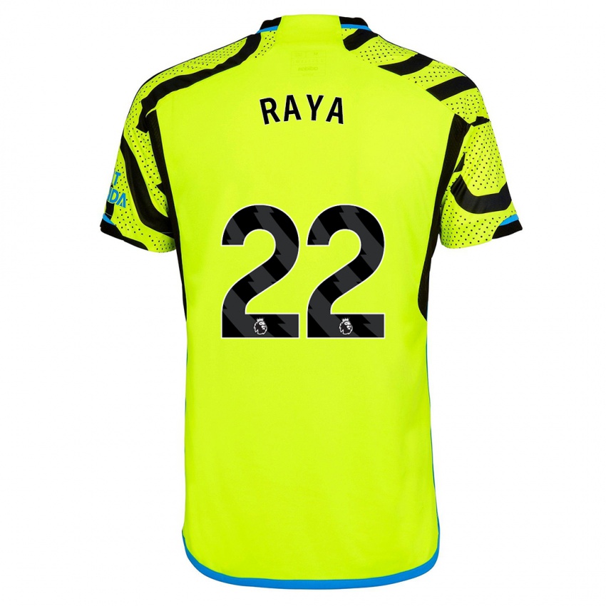 Niño Camiseta David Raya #22 Amarillo 2ª Equipación 2023/24 La Camisa México