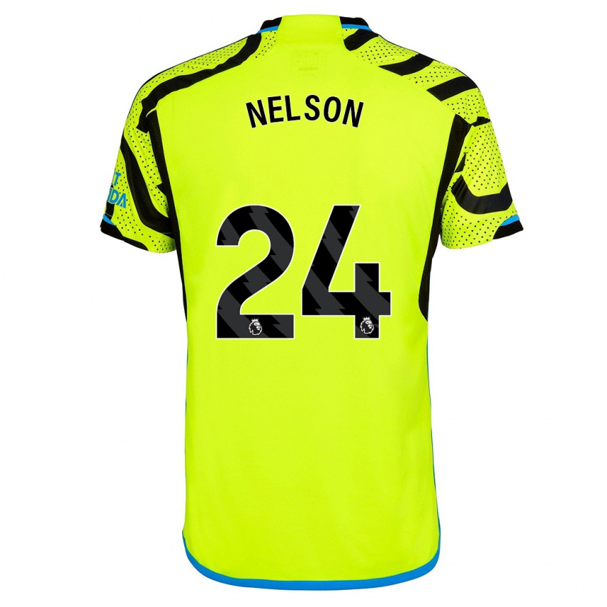 Niño Camiseta Reiss Nelson #24 Amarillo 2ª Equipación 2023/24 La Camisa México