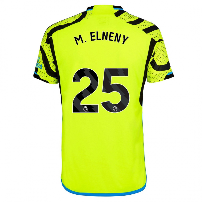 Niño Camiseta Mohamed Elneny #25 Amarillo 2ª Equipación 2023/24 La Camisa México