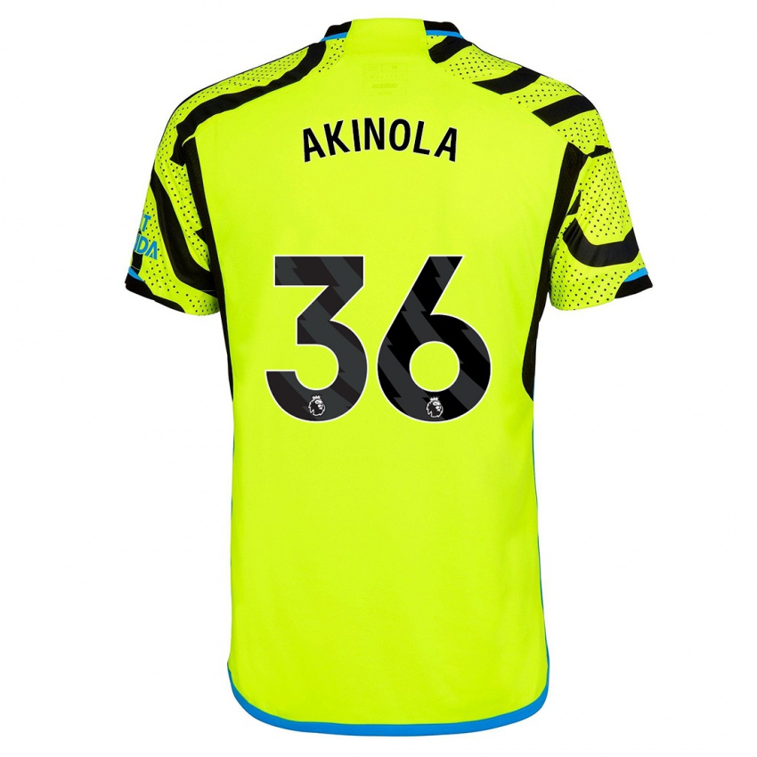 Niño Camiseta Tim Akinola #36 Amarillo 2ª Equipación 2023/24 La Camisa México