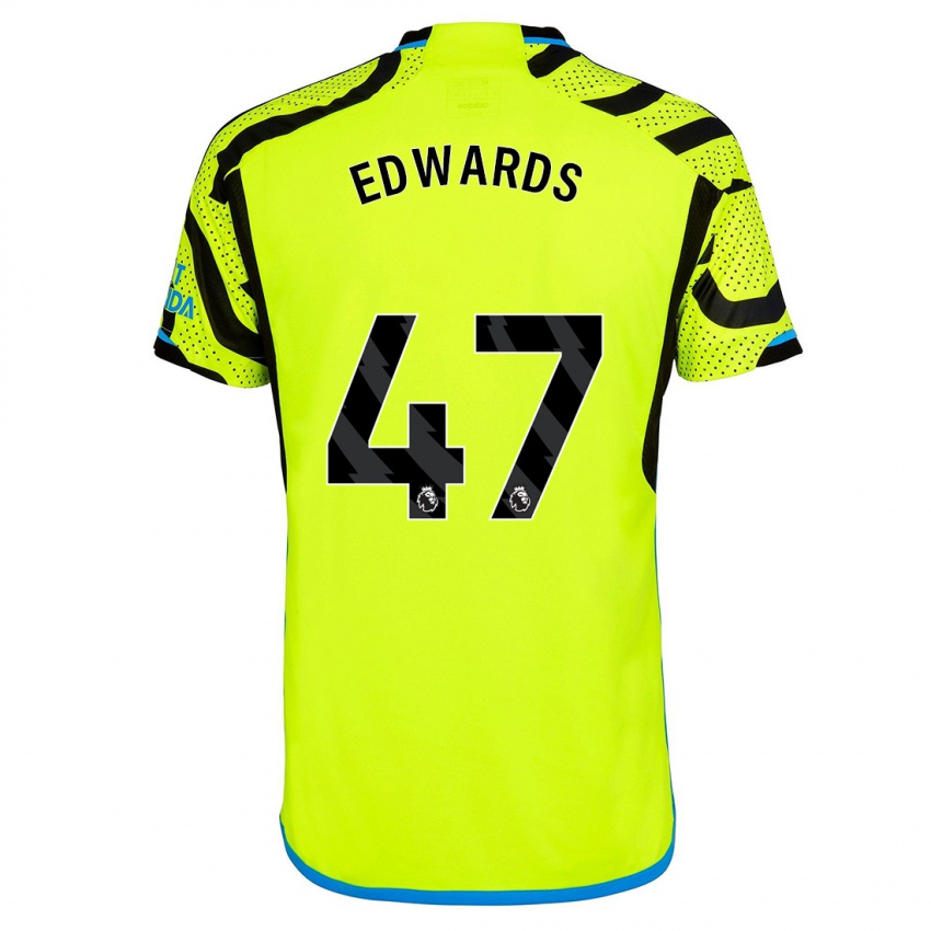 Niño Camiseta Khayon Edwards #47 Amarillo 2ª Equipación 2023/24 La Camisa México