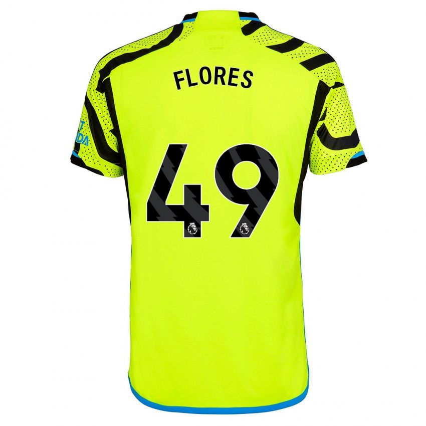 Niño Camiseta Marcelo Flores #49 Amarillo 2ª Equipación 2023/24 La Camisa México