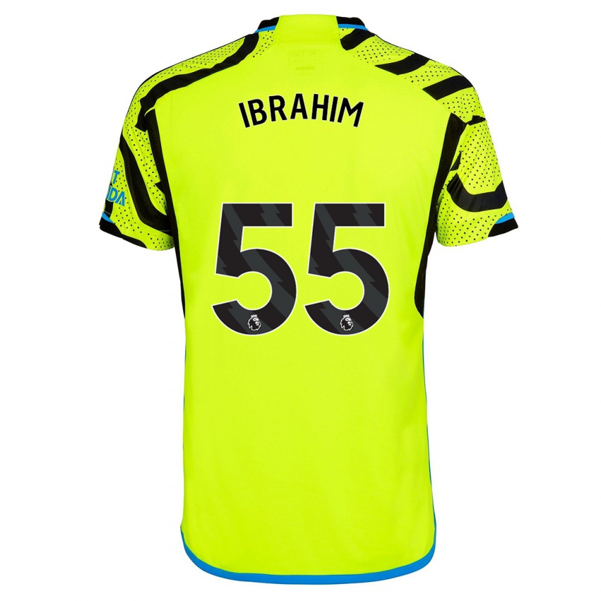 Niño Camiseta Bradley Ibrahim #55 Amarillo 2ª Equipación 2023/24 La Camisa México