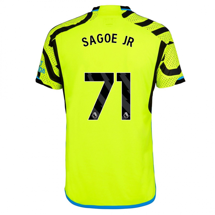 Niño Camiseta Charles Sagoe Jr #71 Amarillo 2ª Equipación 2023/24 La Camisa México