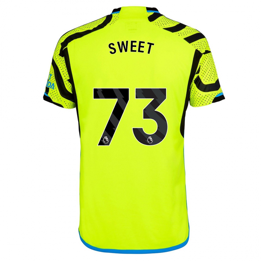 Niño Camiseta James Sweet #73 Amarillo 2ª Equipación 2023/24 La Camisa México