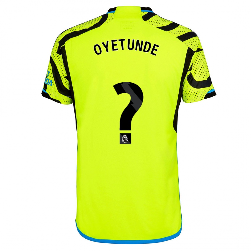 Niño Camiseta Daniel Oyetunde #0 Amarillo 2ª Equipación 2023/24 La Camisa México