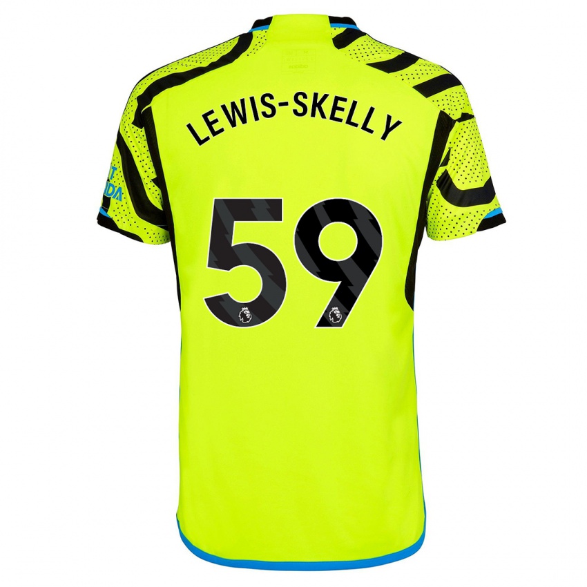 Niño Camiseta Myles Lewis-Skelly #59 Amarillo 2ª Equipación 2023/24 La Camisa México