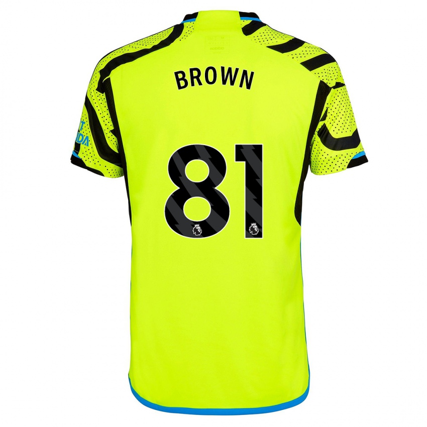 Niño Camiseta Luis Brown #81 Amarillo 2ª Equipación 2023/24 La Camisa México