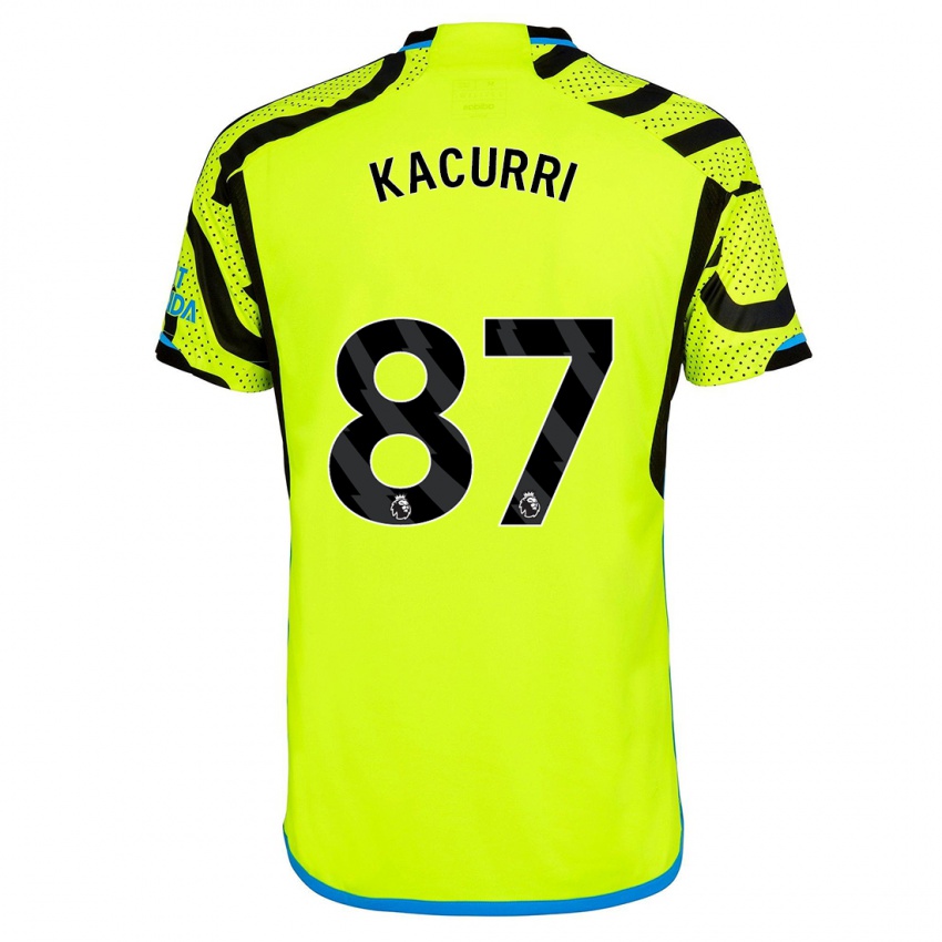 Niño Camiseta Maldini Kacurri #87 Amarillo 2ª Equipación 2023/24 La Camisa México