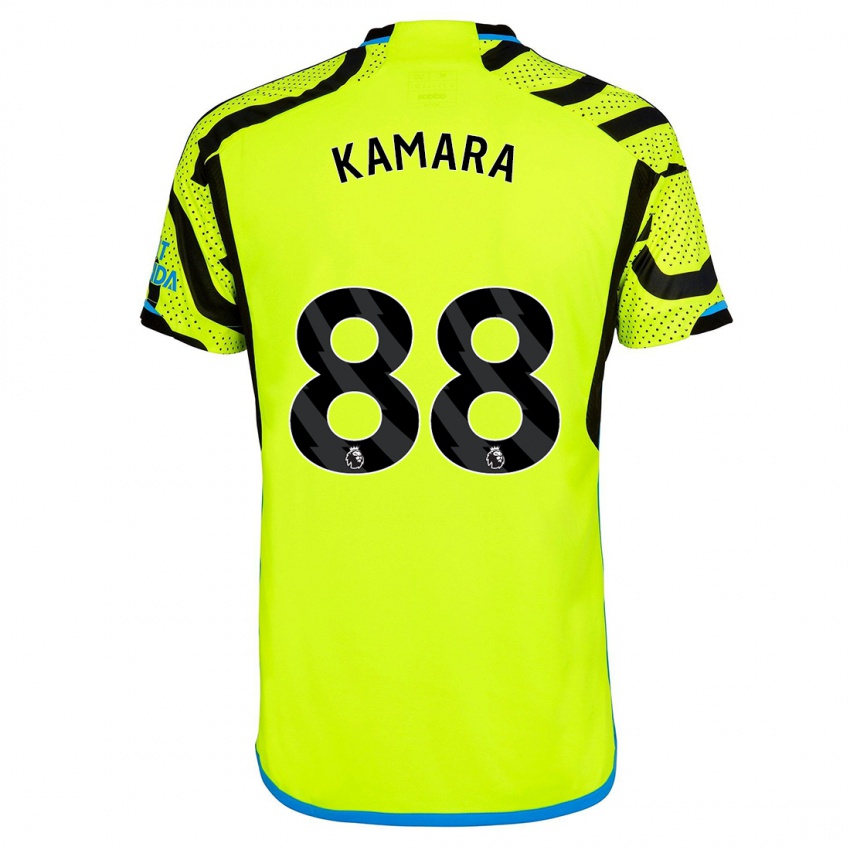 Niño Camiseta Osman Kamara #88 Amarillo 2ª Equipación 2023/24 La Camisa México