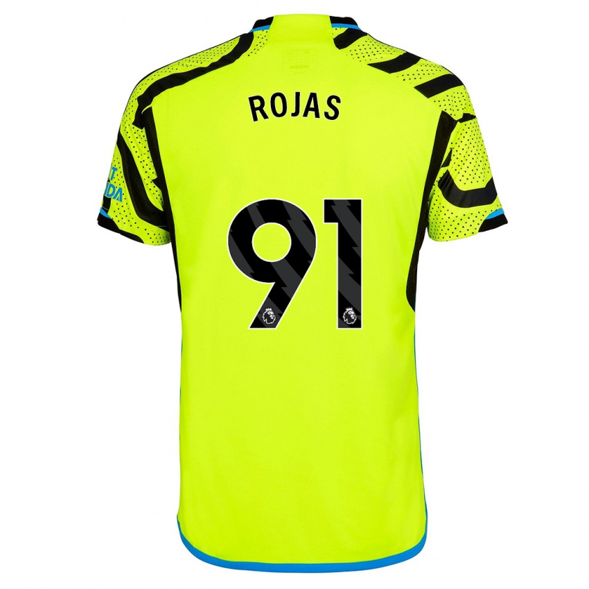 Niño Camiseta Alexei Rojas #91 Amarillo 2ª Equipación 2023/24 La Camisa México