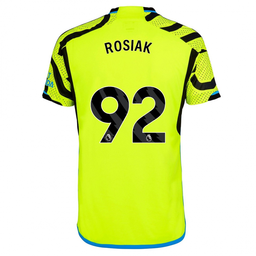 Niño Camiseta Michal Rosiak #92 Amarillo 2ª Equipación 2023/24 La Camisa México