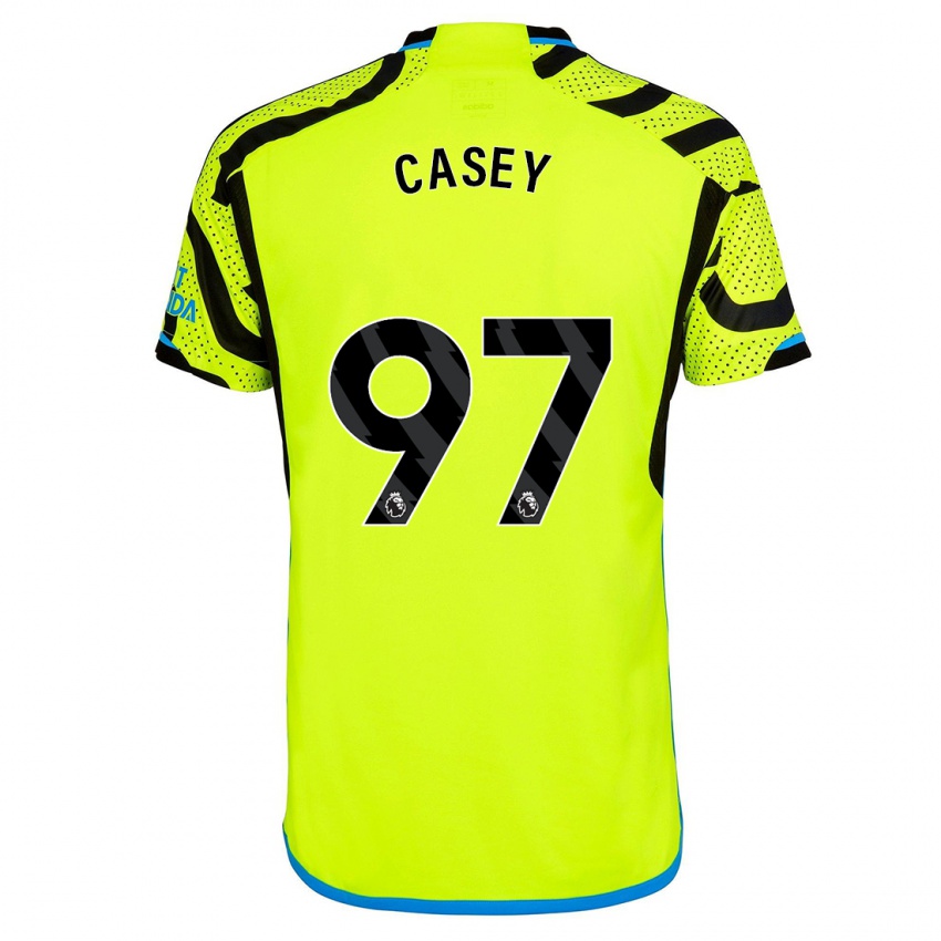 Niño Camiseta Dan Casey #97 Amarillo 2ª Equipación 2023/24 La Camisa México