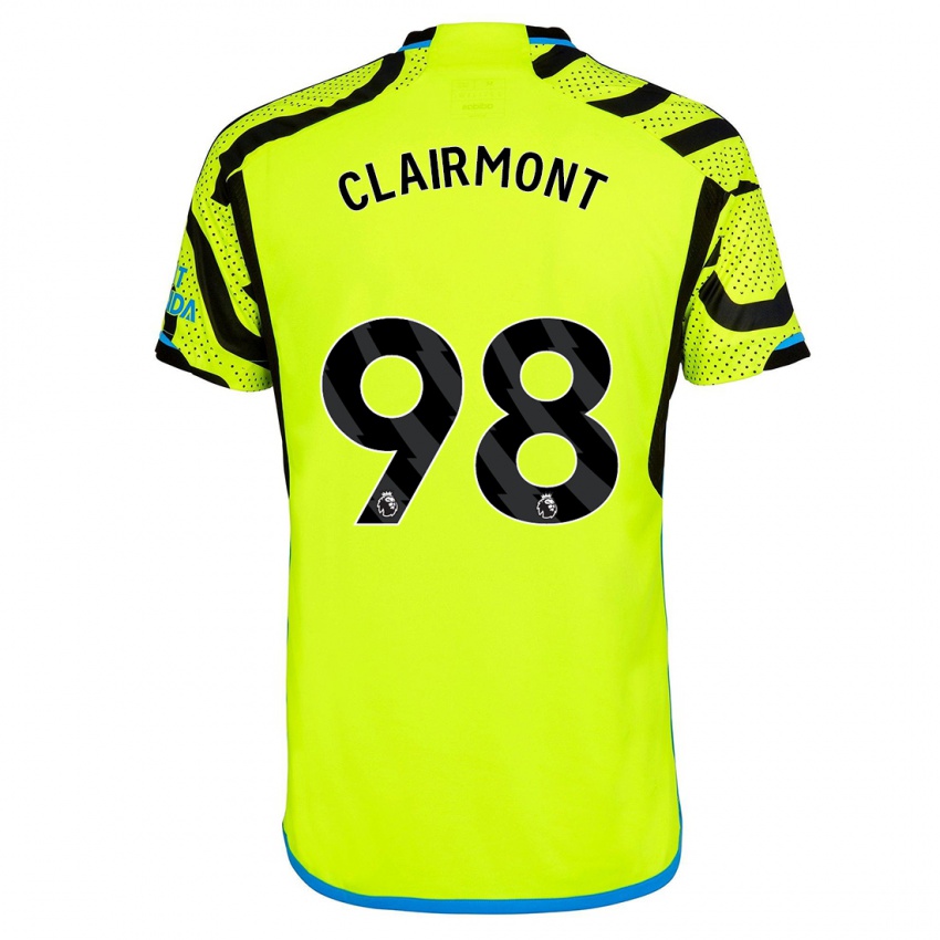 Niño Camiseta Reece Clairmont #98 Amarillo 2ª Equipación 2023/24 La Camisa México