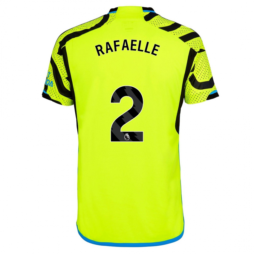 Niño Camiseta Rafaelle Souza #2 Amarillo 2ª Equipación 2023/24 La Camisa México