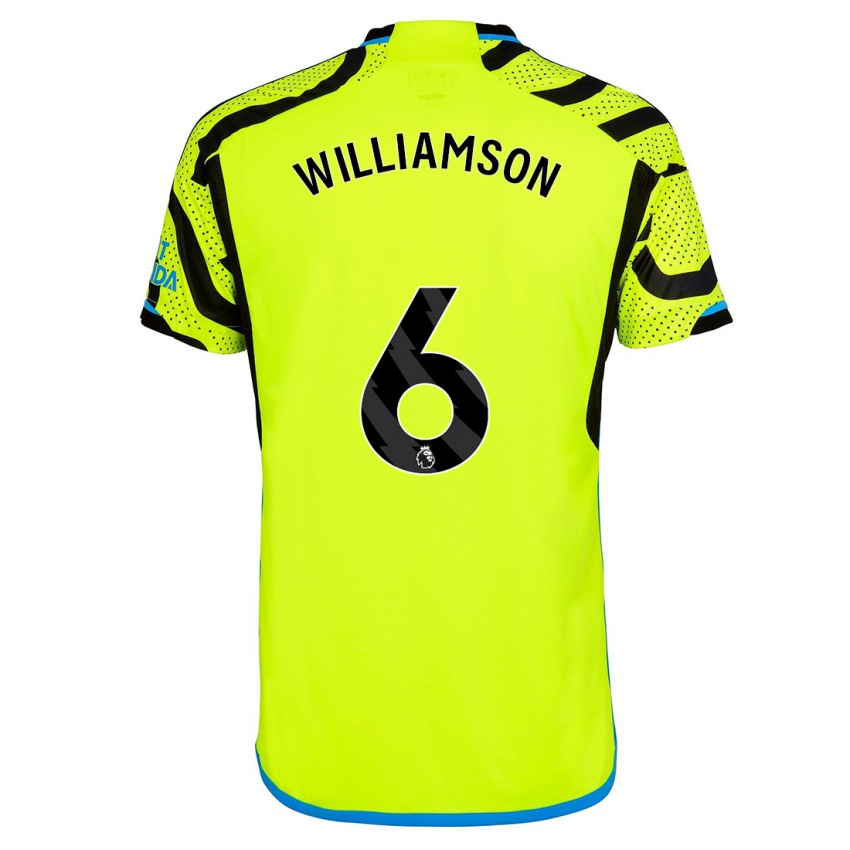 Niño Camiseta Leah Williamson #6 Amarillo 2ª Equipación 2023/24 La Camisa México