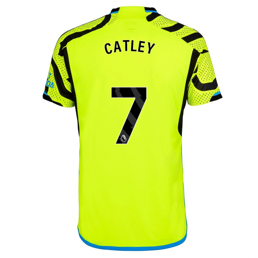 Niño Camiseta Stephanie Catley #7 Amarillo 2ª Equipación 2023/24 La Camisa México