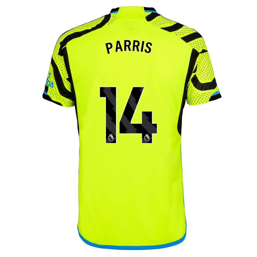 Niño Camiseta Nikita Parris #14 Amarillo 2ª Equipación 2023/24 La Camisa México