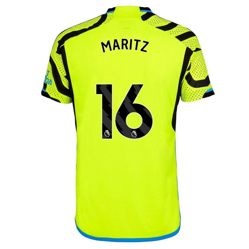 Niño Camiseta Noelle Maritz #16 Amarillo 2ª Equipación 2023/24 La Camisa México