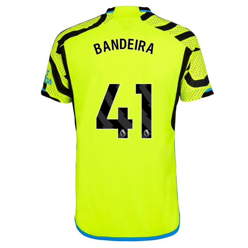 Niño Camiseta Mauro Bandeira #41 Amarillo 2ª Equipación 2023/24 La Camisa México