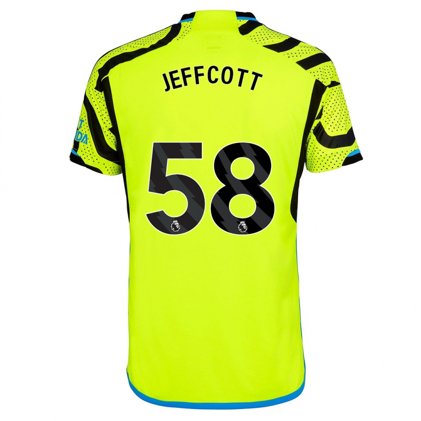 Niño Camiseta Henry Jeffcott #58 Amarillo 2ª Equipación 2023/24 La Camisa México