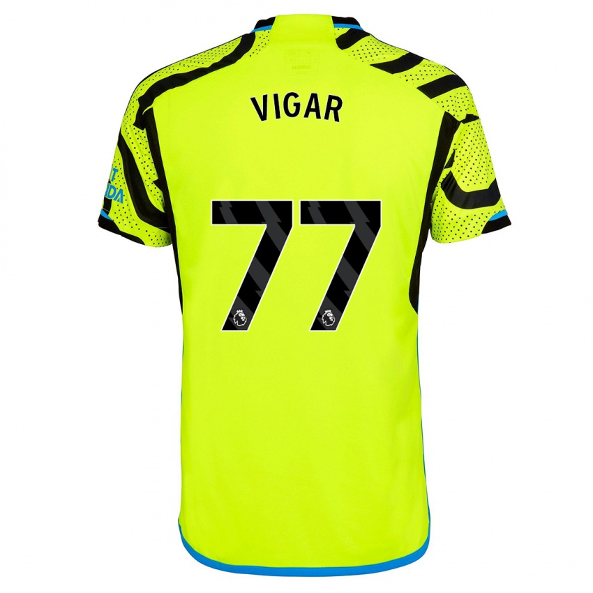 Niño Camiseta Billy Vigar #77 Amarillo 2ª Equipación 2023/24 La Camisa México