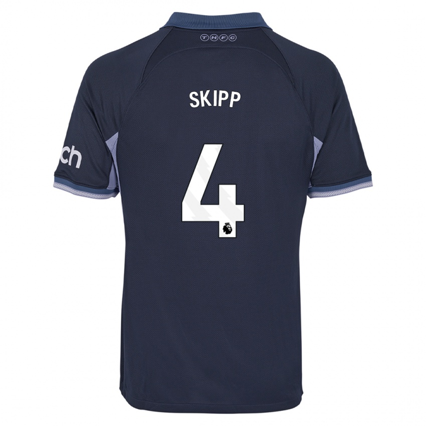 Niño Camiseta Oliver Skipp #4 Azul Oscuro 2ª Equipación 2023/24 La Camisa México