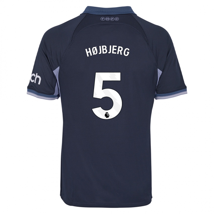 Niño Camiseta Pierre Emile Hojbjerg #5 Azul Oscuro 2ª Equipación 2023/24 La Camisa México