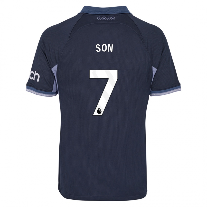 Niño Camiseta Heung-Min Son #7 Azul Oscuro 2ª Equipación 2023/24 La Camisa México