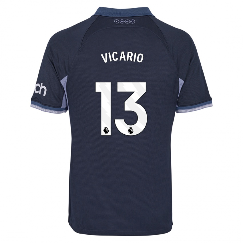 Niño Camiseta Guglielmo Vicario #13 Azul Oscuro 2ª Equipación 2023/24 La Camisa México