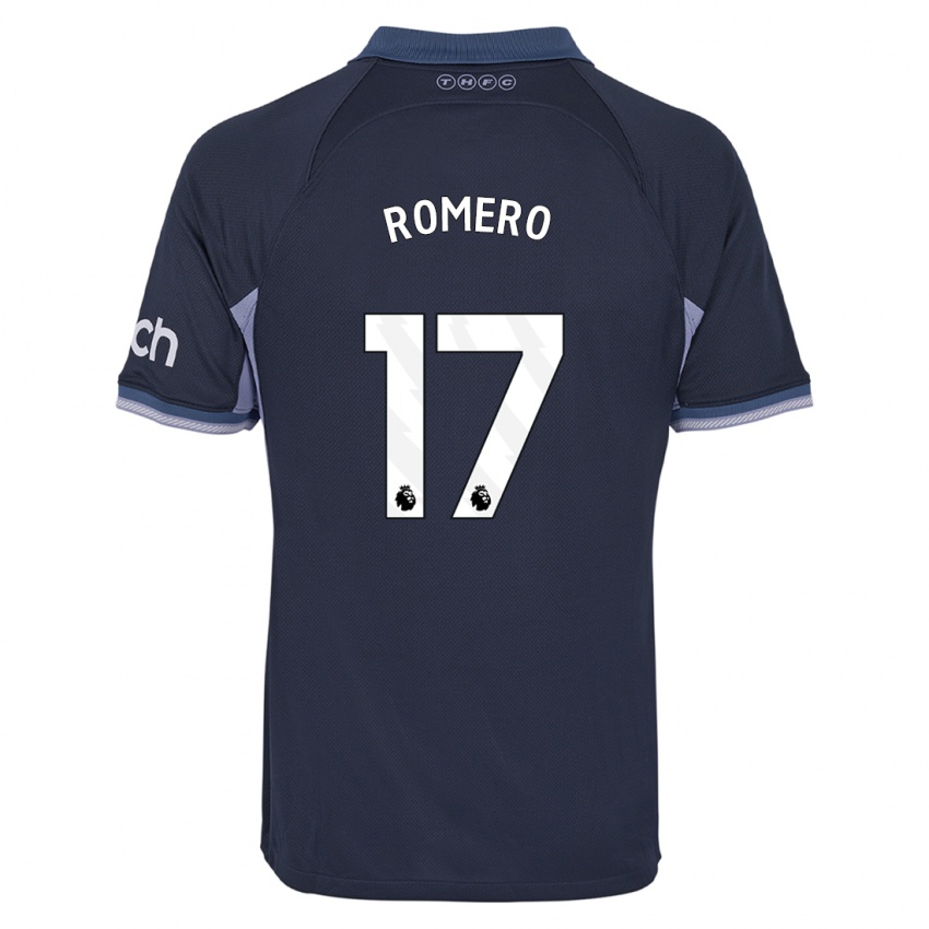 Niño Camiseta Cristian Romero #17 Azul Oscuro 2ª Equipación 2023/24 La Camisa México