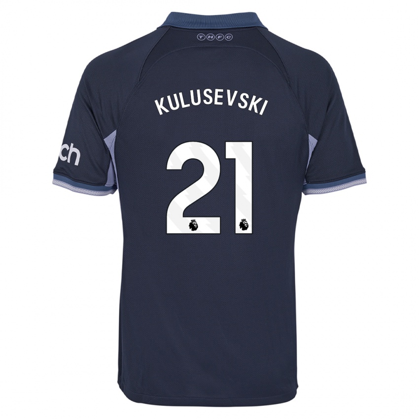 Niño Camiseta Dejan Kulusevski #21 Azul Oscuro 2ª Equipación 2023/24 La Camisa México