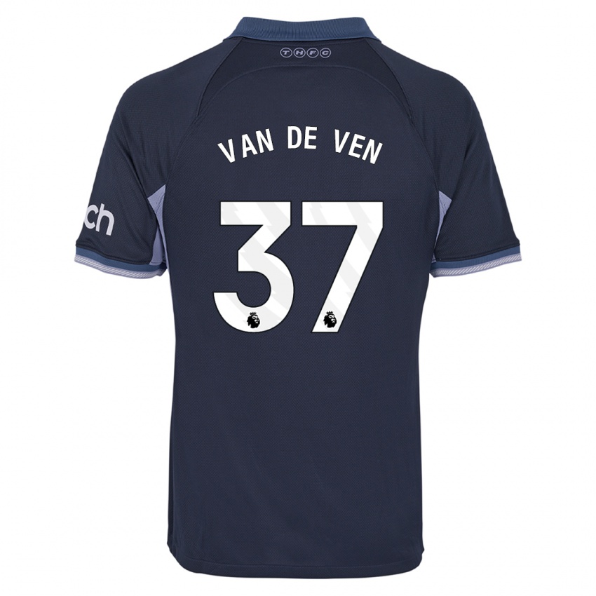 Niño Camiseta Micky Van De Ven #37 Azul Oscuro 2ª Equipación 2023/24 La Camisa México