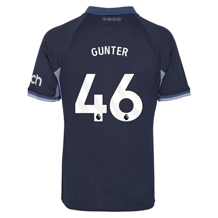 Niño Camiseta Luca Gunter #46 Azul Oscuro 2ª Equipación 2023/24 La Camisa México