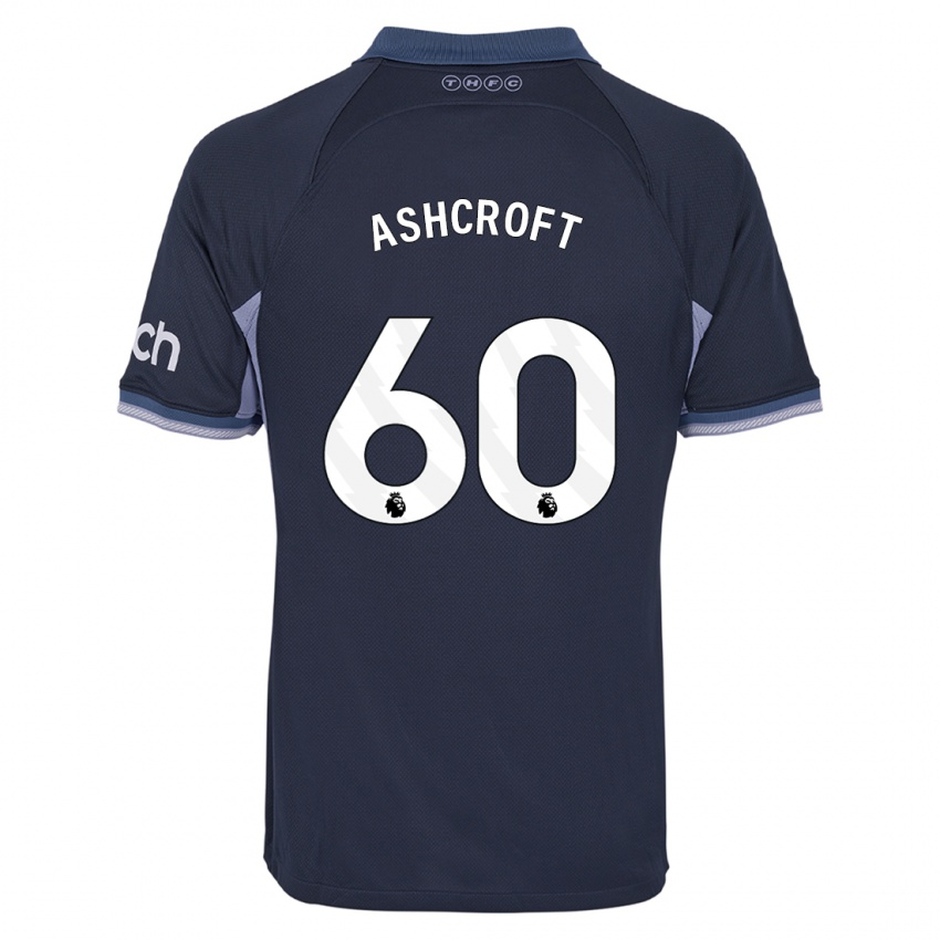 Niño Camiseta Tyrell Ashcroft #60 Azul Oscuro 2ª Equipación 2023/24 La Camisa México