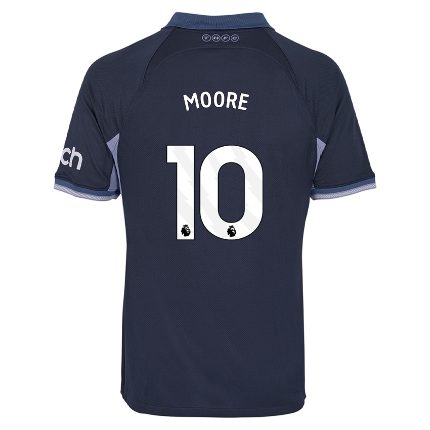 Niño Camiseta Mikey Moore #10 Azul Oscuro 2ª Equipación 2023/24 La Camisa México