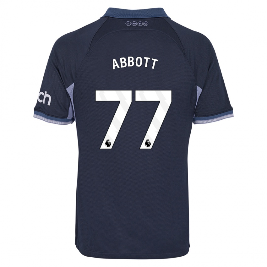 Niño Camiseta George Abbott #77 Azul Oscuro 2ª Equipación 2023/24 La Camisa México