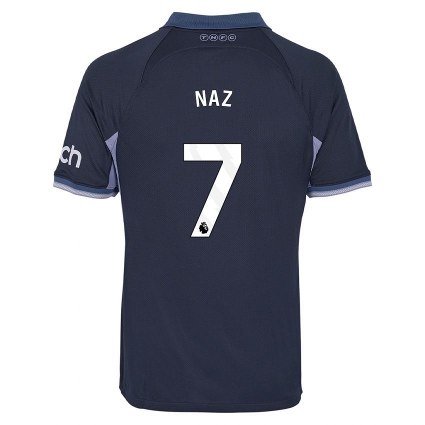 Niño Camiseta Jessica Naz #7 Azul Oscuro 2ª Equipación 2023/24 La Camisa México